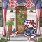 Patriotic 4th of July Garden Flag 12x18 Inch Double Sided Outside, Welcome Floral Daisy Yard Outdoor Decoration